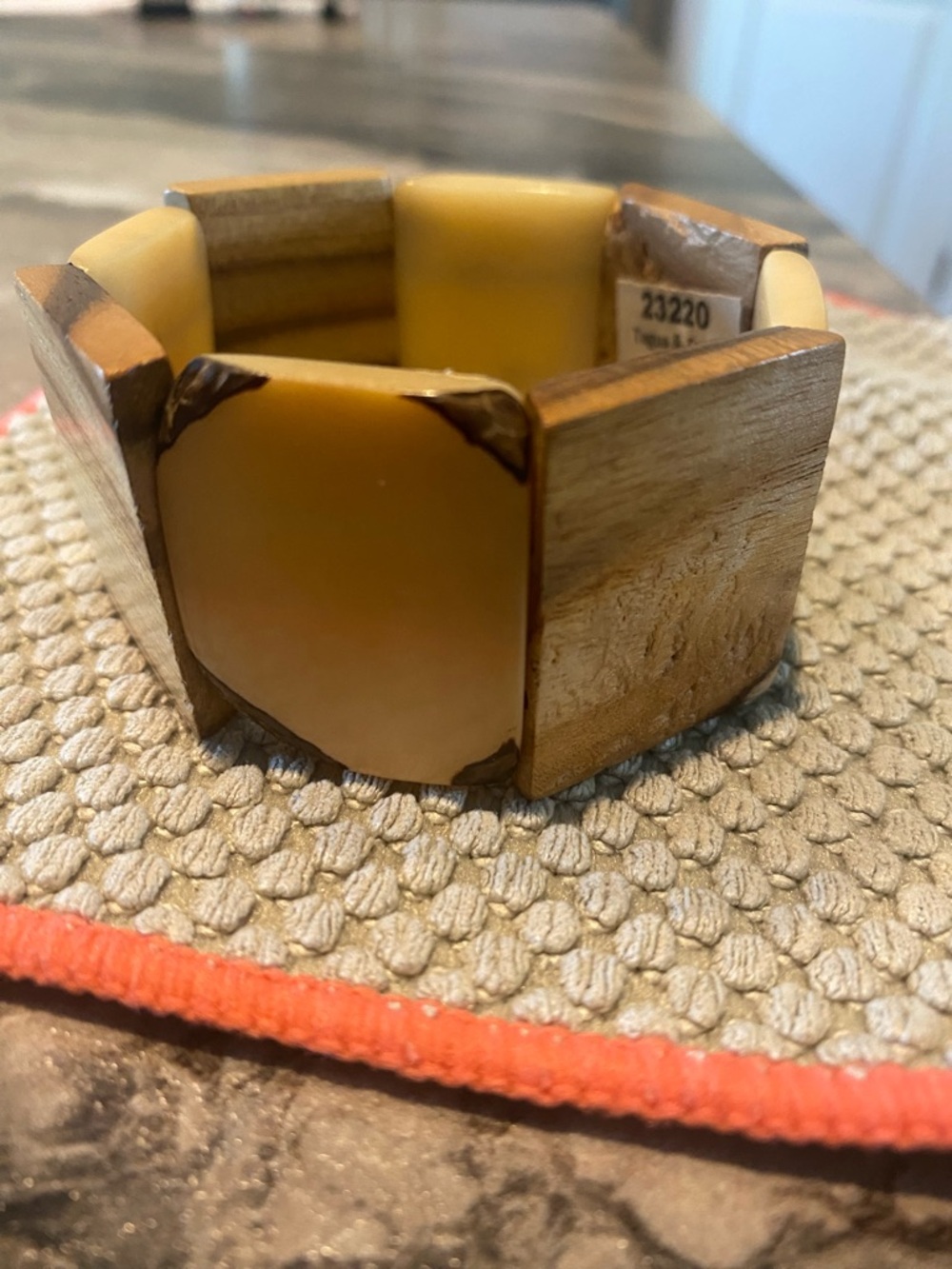 Tagua & Teak fair trade bracelet